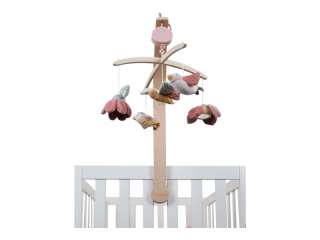 Dřevěný kolotoč Květiny a motýli