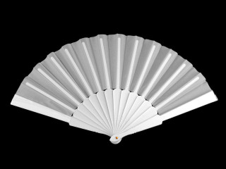 Vějíř textilní k dotvoření bílý