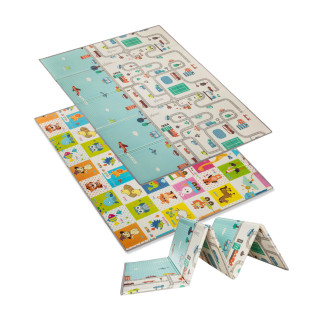 Multifunkční pěnová skládací podložka oboustranná 200 x 150 cm City Zopa