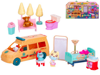 Sada zvířecí ordinace s doplňky 18 ks