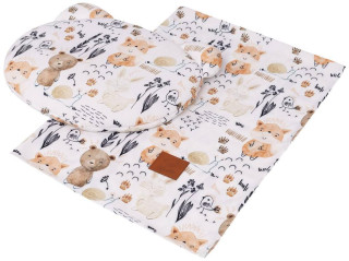 Bambusová letní sada polštářku s přikrývkou Zvířátka Infantilo