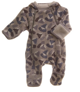 Dětská tepláková kombinéza s kožíškem MKcool lišky