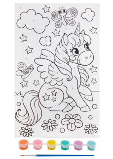 Malování podle čísel - jednorožec