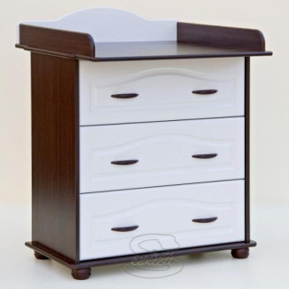 Přebalovací komoda Scarlett wenge bílá MDF