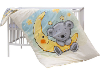 Dětská postýlka s kompletní výbavou 120 x 60 cm, Mimas Scarlett 