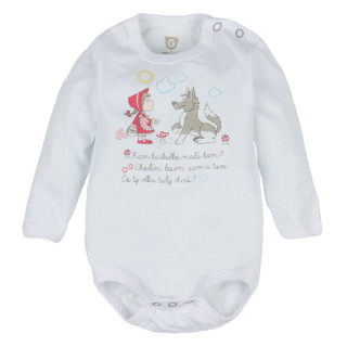 Body dl. rukáv bílé Karkulka vel. 74