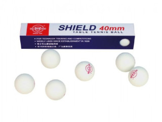 Míčky na stolní tenis Shield 4 cm 6 ks