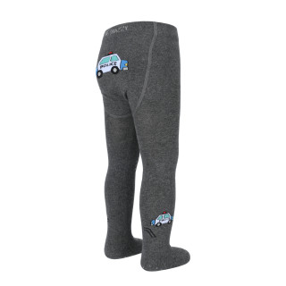 Punčocháče s protiskluzem 3x ABS vel. 92/98 tm. šedé policie Be Snazzy