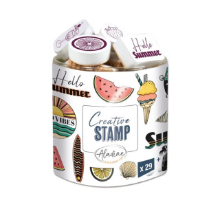 Razítka Creative Stamp, 29 ks - Prázdniny Aladine