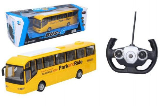 Autobus RC plast 28cm na dálkové ovládání + bateriový pack
