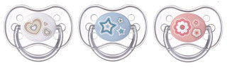 Šidítko 0-6m silikonové symetrické Newborn Baby