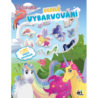 Veselé vybarvování se super samolepkami Jednorožci