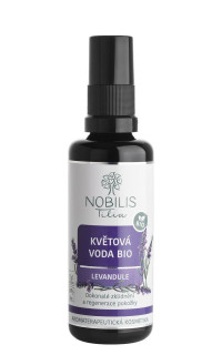 Květová voda BIO Levandule 50 ml - fialové sklo Nobilis