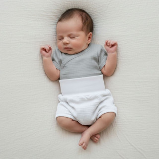 Kojenecké kraťasy mušelín Bílá Baby Service