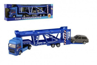 Auto kamion přepravník +  auto kov/plast 3 2cm na volný běh 