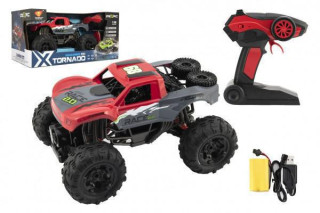 Auto RC terénní 4x4 červené 29 cm na baterie + dobíjecí pack