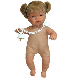 Realistická panenka Joelle se zvuky a měkkým látkovým tělem 38 cm Llorens