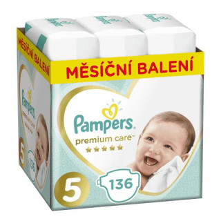 Pampers Premium Care 5 Junior 11-18 kg 136 ks