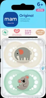 Šidítko Ortodonické Original 6 m+Béžový/Tyrkysový MAM