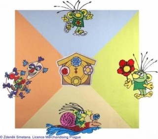 Velká pikniková deka 4 roční období s Rákosníčkem