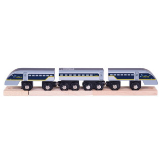 Rychlík Eurostar E320 + 3 koleje Bigjigs Rail