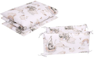 Sada povlečení 3dílné bavlněné 120 x 90 cm Slon Infantilo