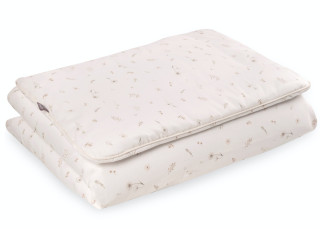 Dětské povlečení do postýlky 100 x 135 cm bavlněný satén Drobné květy Infantilo 