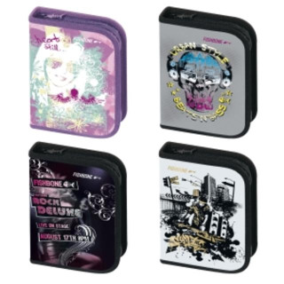 Prázdný penál Export Fishbone 1chlopeň