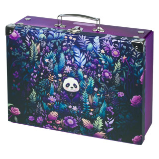 Skládací školní kufřík Jungle Panda s kováním Baagl