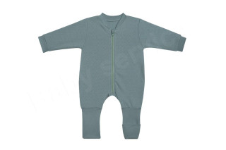 Rostoucí kombinéza s nápletem Vlnky mátová