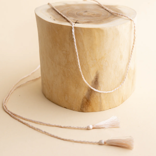 Hedvábná šňůrka k rolničkám - starorůžová