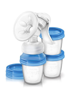 Odsávačka mateřského mléka + VIA systém Avent
