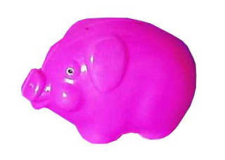 Pokladnička Prasátko plast 10cm 12m+