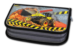 Školní penál 2-klopy BUILDER prázdný Emipo