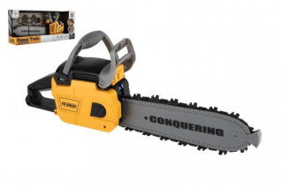 Motorová pila řetězová plastová na baterie a se zvukem a světlem 42 cm