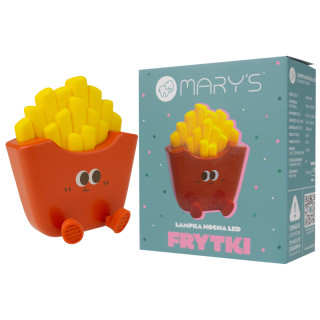 LED silikonová noční lampička - hranolky Mary's 