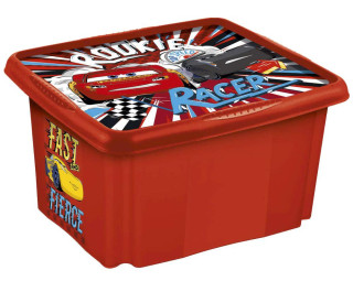 Úložný box s víkem malý "Cars", Červená 4,2 l