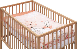 Dětská postýlka s kompletní výbavou 120 x 60 cm přírodní Malia Scarlett 