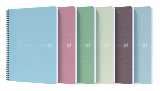 Blok spirálový Oxford RecUp A4/50 lisů, čtverečkovaný, mix Oxford