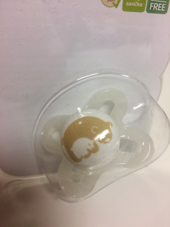 Šidítko Start Time for Love silikon 0-2m Bílá + medvídci MAM