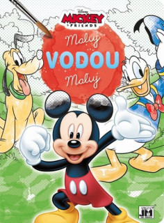 Omalovánky maluj vodou - Mickey a závodníci