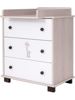 Dětská komoda Drewex Žirafa přírodní