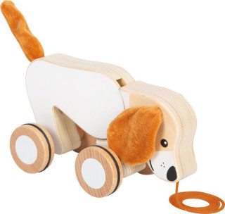 Dřevěná tahací hračka Pejsek se šustivými oušky small foot