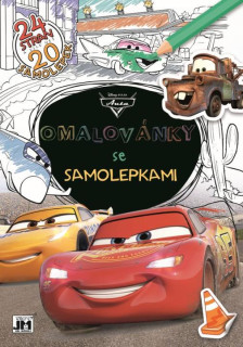 Omalovánky se samolepkami A4 Auta