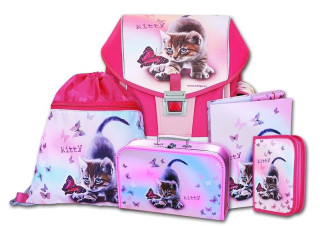 Školní aktovkový set ERGO ONE Kitty 5-dílný