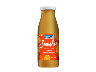 SALVEST Smushie BIO Ovocné smoothie s mangem, ananasem a pomerančovou dužinou (240 ml)