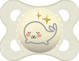 Šidítko Night kaučuk Bílý tuleň 0-6 m MAM