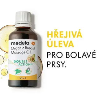 Organický masážní olej na prsy, 50 ml Medela