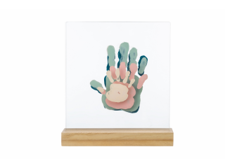 Family Prints Wooden Baby Art