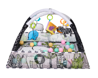 Hrací deka s hrazdou a míčky Jungle KikkaBoo